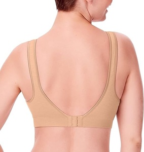 Sujetador Deportivo de Encaje sin Varillas para Mujer, Copa 3/4, Color Negro Sólido, Tejido de Punto, Tirantes No Ajustables, Sin Costuras, Transpirable, para Todas las Temporadas - Product Image 6