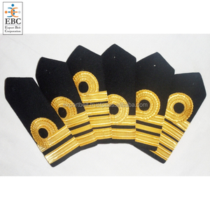 Épaulettes d'uniforme maritimes personnalisées OEM, accessoires d'uniforme, insigne hélice, tresse française écologique en bullion - Product Image 5