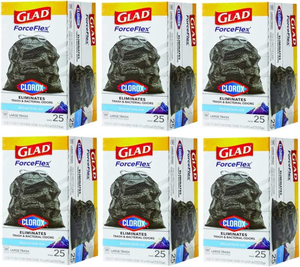 Bolsas de Basura Glad ForceFlex Altas para Cocina con Cierre de Cordón, 13 Galones, Fresh Clean, 110 Unidades, Paquete Sujetado a la Disponibilidad - Product Image 1