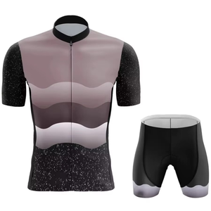 Ensemble de maillot de cyclisme personnalisé 2026 de haute qualité pour hommes avec short à bretelles respirant, dernière conception, ensembles uniformes avec logo personnalisé - Product Image 3