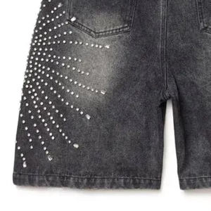 Shorts de sport unisexes en coton respirant pour hommes, taille élastique, poches latérales, grandes tailles, vente en gros - Product Image 4