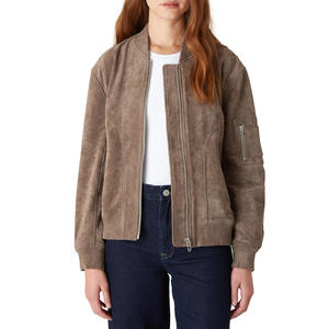 Vestes en daim pour femmes, sur mesure, de qualité supérieure, confortables, à fermeture éclair, pour usage régulier, vente en gros - Product Image 1