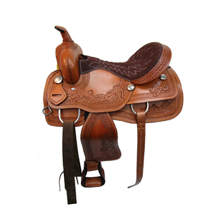 Latest Design Western Genuine Leather Polo Saddle <b>Plastic</b> <b>Tree</b> Durable Customizable Sizes Customized Colors Logo for Horse - Product Image 5