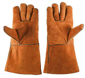 Guantes de Soldadura de Piel de Vacuno de Primera Calidad, Resistentes al Calor y a las Chispas, para Protección de Manos - Product Image 3