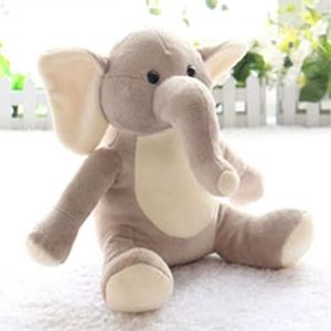 Peluche Éléphant Personnalisée Gris Crème Douce en Peluche, Pose Assise, Adorable Animal en Peluche, Cadeau pour Enfants, Vente en Gros - Product Image 5