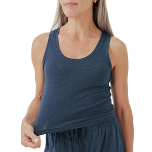 Camiseta sin Mangas de Mezcla de Poliéster y Algodón Personalizada para Mujer, de Secado Rápido y Transpirable, Chaleco Deportivo - Product Image 1