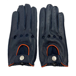 Guantes de cuero genuino de estilo clásico, forrados y cálidos, cómodos y duraderos para uso casual y profesional. - Product Image 1