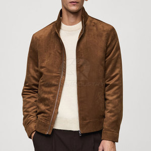 Classic Style Casual <b>Winter</b> Suede <b>Jacket</b> Stand Collar Front Windproof Breathable Durable Comfortable Construction for Daily Use - Product Image 3