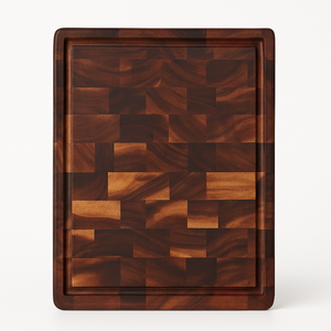End Grain Butcher Block Cutting Board Thick Acacia Wood Chopping Board Heavy Duty <b>Kitchen</b> Board - Product Image 4