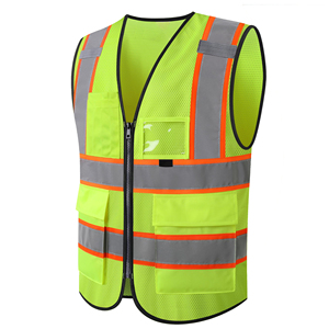 Wholesale Reflective Safety Vest High Vis High Quality Fabric For Nighttime Visibility Construction <b>Workers</b> Safety Uniform - Product Image 3