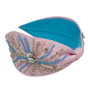 Diadema Unisex de 22 cm con Diseño Floral Bordado, Ecológica, Duradera y Ligera, Hecha a Mano en India, para Uso Diario - Product Image 2