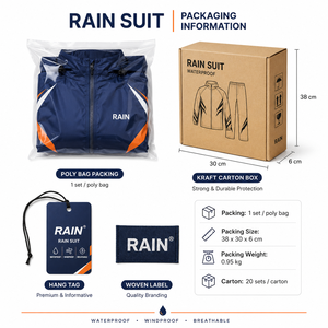 RAIN <b>Men's</b> Waterproof Sporty Hooded Bomber <b>Jacket</b> Color Blocking PU Coated Zipper Closure <b>Summer</b> - Product Image 6