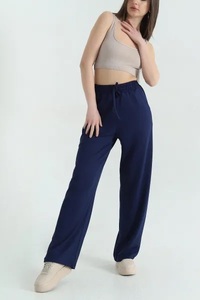 Pantalones EVER GLOW de Cintura Media, Color Sólido, Tejido de Lona, Transpirables, Impermeables, 100% Algodón, con Bolsillos, Corte Regular, Largos, para Mujer - Product Image 3