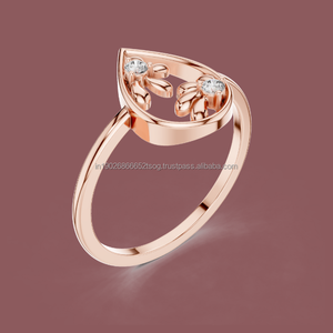 14K Elegant Party Wear <b>Ring</b> in Silver <b>CZ</b> Jewelry - Product Image 1