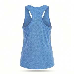 custom Pickleball Women's Scoop Neck Tank Top Bright Heathered Knit lower hem Reinforced Binding breathable quick dry athleisure - Product Image 2