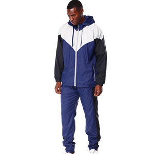 Men Windbreaker Tracksuit Loose Fit Jacket Pants Set Casual Streetwear <b>Athletic</b> Clothing Lightweight Breathable Fashion Outfit - Product Image 5