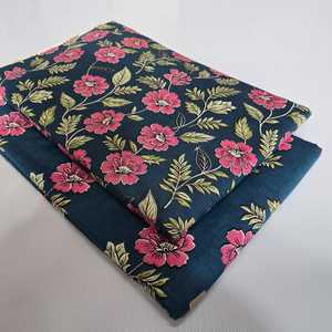 Top Bottom Unstitched Woven Jaipuri Printed Denim Fabric Set | 60x60 | 1 Batch 5m Top 5m Bottom | Girls Boys Suit | Home Textile - Product Image 2