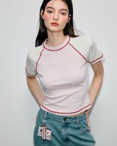 T-shirt Femme Personnalisé en Gros – Imprimé Décontracté Noir et Blanc Contrastant, Coupe Slim, Grandes Tailles - Product Image 1