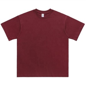 เสื้อยืดคอกลมแขนสั้นผู้ชาย สีน้ำตาล ผ้าฝ้ายเจอร์ซีย์ ทรงปกติ สีพื้น สไตล์ลำลอง คุณภาพสูง - Product Image 2
