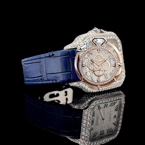 Reloj de Pulsera de Lujo con Diamantes Moissanite para Hombre, con Incrustaciones Completas de Piedras - Product Image 2