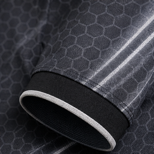 Polo pour femme personnalisé noir à imprimé nid d'abeille, séchage rapide, respirant, manches courtes, uniforme de performance WPS-0730 - Product Image 6