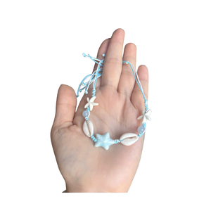 กำไลข้อมือเปลือกหอยเวียดนามทำมือ ลูกปัดเปลือกหอยธรรมชาติ สำหรับเครื่องประดับแฟชั่น ของที่ระลึกสำหรับการเดินทางไปเที่ยวทะเล ชุดฤดูร้อน ของขวัญ และขายปลีก - Product Image 3