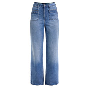 Meilleur prix pour un jean large à taille haute en denim extensible pour femmes, pantalon pour femmes grandes tailles - Product Image 6