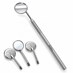 Espejo Bucal Dental de Acero Inoxidable MJW con 3 Cabezas Adicionales — 45 °   Instrumento de Diagnóstico para Examen Intraoral Angulado - Product Image 2
