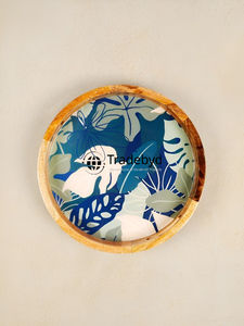 Plateau de service décoratif de luxe en résine moderne fait main avec design mobile de qualité supérieure pour table basse et décoration intérieure Tradebyd - Product Image 2