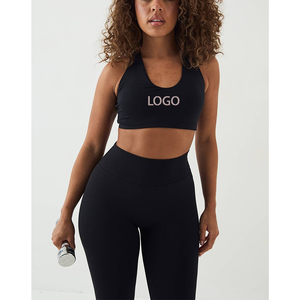 Soutiens-gorge de sport personnalisés haut de gamme coréens OEM pour femmes, vêtements de sport sexy en spandex, tenues de fitness Tik Tok, hauts d'entraînement et de yoga - Product Image 3