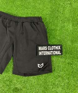 Pantalones Cortos Deportivos Personalizados para Hombre, Cintura Elástica Media, Sólidos, Ligeros, de Poliéster y Elastano, de Secado Rápido, Transpirables y Ecológicos - Product Image 2