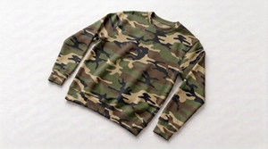 Sudadera de Cuello Redondo con Camuflaje para Hombre, 100% Algodón, Tejido de Punto, Corte Regular, Informal, para Otoño - Product Image 4