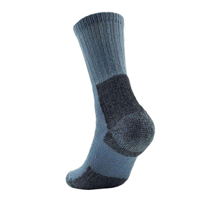 Chaussettes athlétiques respirantes pour femmes de haute qualité, motif patchwork blanc et bleu, en Spandex/Nylon/Coton, personnalisables, coupe basse pour intérieur - Product Image 5