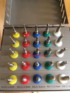 Kit de brocas cónicas manuales de acero inoxidable para odontología al por mayor de Bisons |   Juego de 25 piezas de brocas para implantes quirúrgicos con tope - Product Image 2