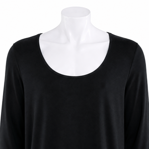 MEGA MAPLE 220g Tejido sin Etiquetas, Disponible para OEM/ODM Camiseta Básica Coreana de Manga Larga con Cuello Redondo y Ajuste Delgado para Mujer - Product Image 5