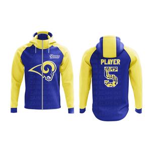 Meilleur classement Sublimation imprimé vêtements de sport pour hommes sweats à capuche d'entraînement Durable Football Team Club Zip-Up Hoodies - Product Image 5