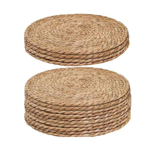 Mantel individual rústico vietnamita de jacinto de agua tejido, natural, para servir pan y alimentos, ideal para mesas de hoteles y restaurantes. - Product Image 4