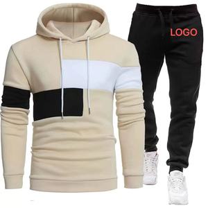Conjunto Deportivo de 2 Piezas para Hombre, Pantalones Deportivos Estampados de Moda, Sudadera con Capucha de Forro Polar para Invierno, Primavera y Otoño - Product Image 2