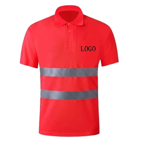 เสื้อโปโลนิรภัยสะท้อนแสงสำหรับผู้ชาย ผ้าโพลีเอสเตอร์ แห้งเร็ว ระบายอากาศได้ดี เหมาะสำหรับงานก่อสร้าง งานรักษาความปลอดภัย และงานอื่นๆ - Product Image 2