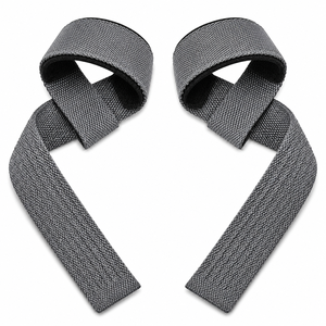 Webson Sports Lifting <b>Straps</b> Gray Cotton Adjustable Anti-Slip Lightweight Gym Weightlifting Equipment Unisex Buckle Custom - Product Image 4