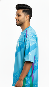 T-shirt surdimensionné à sublimation tendance décontractée urbaine pour hommes, mode streetwear quotidienne - Product Image 5