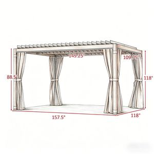 Pergola Retrattile da Esterno e Gazebo per Copertura Solare Avanzata - Product Image 3