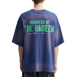 T-shirt personnalisé avec logo, effet délavé, pour homme, impression sérigraphique de haute qualité, streetwear, vintage, effet usé - Product Image 6