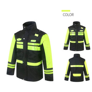 Perfectionists <b>High</b> <b>Visibility</b> CE Certified Breathable Waterproof Zippered Reflective <b>Softshell</b> Unisex Work <b>Jacket</b> Needle - Product Image 4