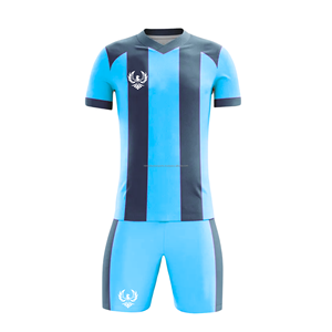 Ensemble de maillot et short de football professionnel, sublimation intégrale, design personnalisé, évacuation de l'humidité, kit uniforme d'équipe, vente en gros - Product Image 3