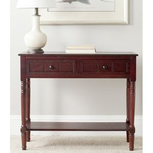 Table console en bois d'acajou, meuble fin pour entrée, couloir, salon, chambre, bureau, décoration intérieure, table de présentation et de rangement - Product Image 1