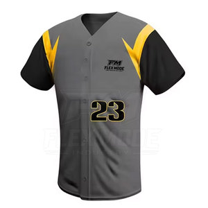 Uniforme de baseball respirant sur mesure pour les sports d'équipe avec maillot et pantalon, qualité supérieure disponible dans toutes les couleurs et tailles - Product Image 2