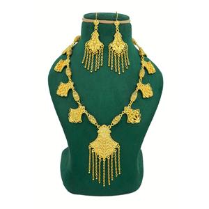 Oman Special Designer Gold Plated Necklace for Women <b>Indian</b> Exclusive Designs Omani Vintage Beads Necklace Ethnic Dubai Jewelry - Product Image 2