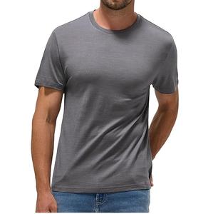 Camiseta Deportiva de Lana Merino 100% Superfina para Hombre, Ecológica, de Secado Rápido y Transpirable, Camiseta Interior de Lana Tejida - Product Image 1