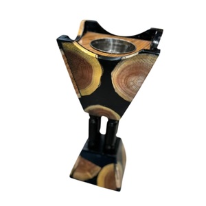 Brûleur d'encens en bois décoratif au design attrayant, fait main, vente directe d'usine OEM, brûleur de Bakhoor - Product Image 3